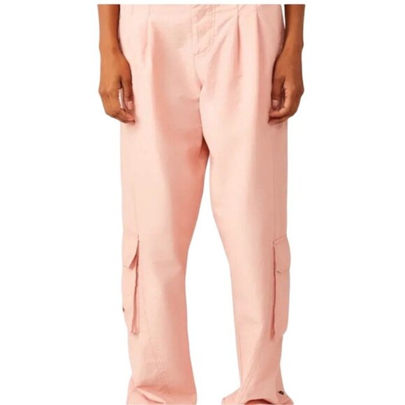 FP Movement By Free People Womens Mesmerize Me Pink Cargo Pants Small - Picture 13 of 14
